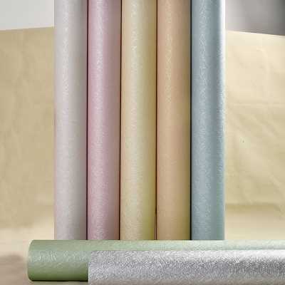 简约米黄色墙纸自粘防水防潮贴纸自贴墙布卧室客厅背景墙家用壁纸