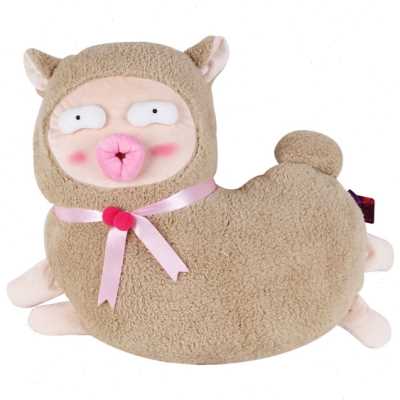 丑萌沙雕礼物送羊驼草泥马公仔余生请多指教同款抱枕玩偶创意