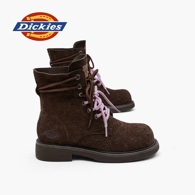 Dickies马丁靴女复古休闲工装靴