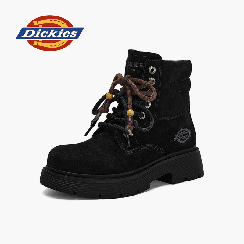 Dickies厚底马丁靴女增高靴子女