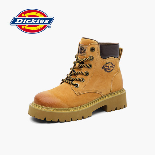 Dickies马丁靴女英伦户外大黄靴