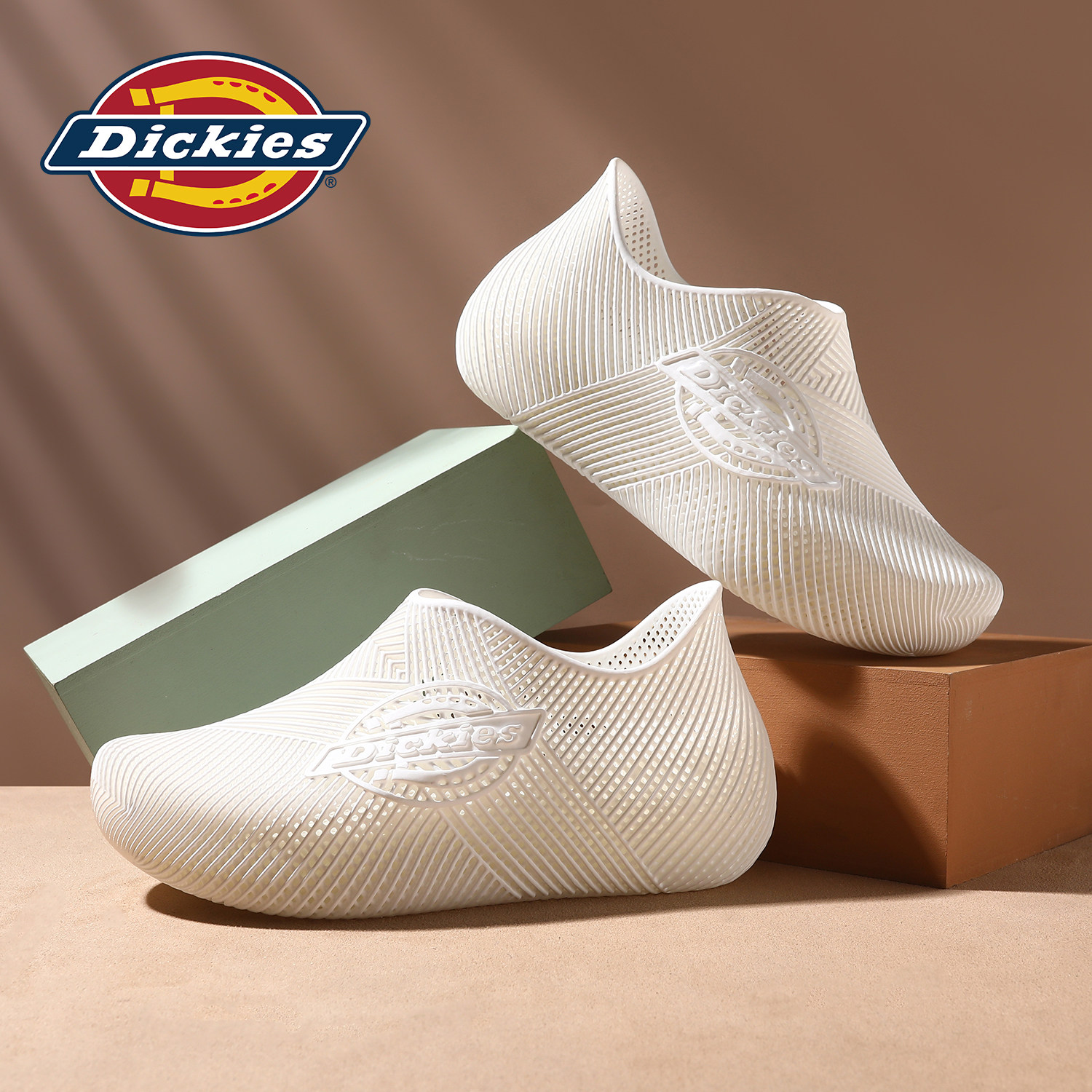 Dickies镂空透气凉鞋2026秋季新款3D打印潮流溯溪鞋沙滩