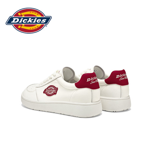 Dickies系带防滑厚底小白鞋女
