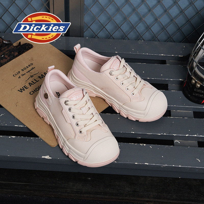 Dickies女鞋2025春季新款厚底增高休闲运动鞋百搭甜美户外帆布鞋,女鞋,时尚休闲鞋,淘宝优惠券,粉丝福利购,淘宝优惠卷