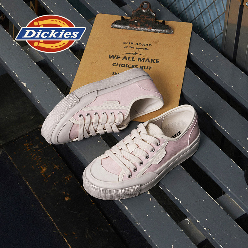 Dickies帆布鞋女2025夏季新款女鞋复古板鞋脏脏鞋平底休闲鞋子女,女鞋,时尚休闲鞋,淘宝优惠券,粉丝福利购,淘宝优惠卷