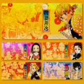 彩绘鬼灭之刃我妻善逸动漫鼠标垫超大锁边祢豆子防滑桌垫学生用