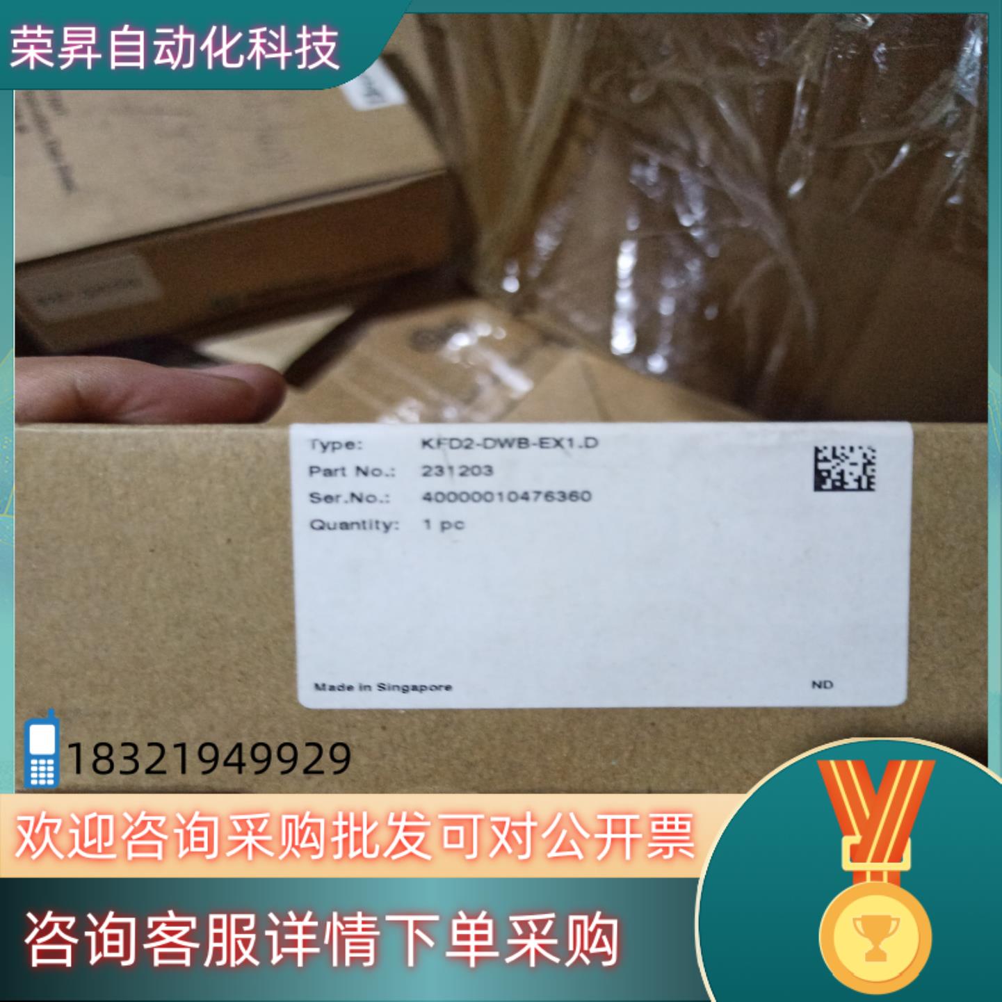 现货全新原装倍加福安全栅KFD2-DWB-EX1.D