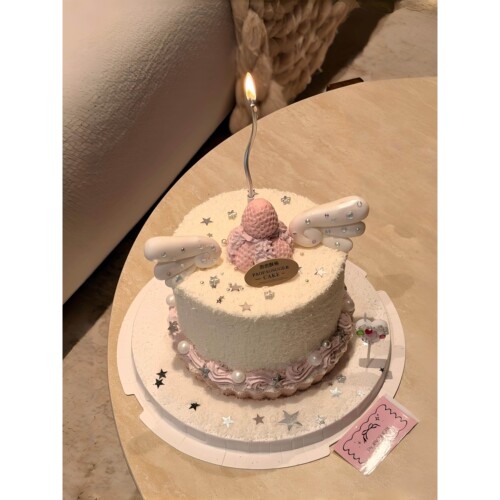 韩系公主风天使之翼草莓蛋糕矽胶烘焙模具ins风生日蛋糕专用插件
