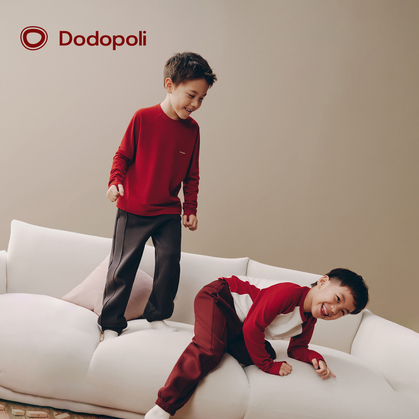Dodopoli【圣诞新年限定】儿童针织打底衫蓄热保暖抗静电长袖T恤