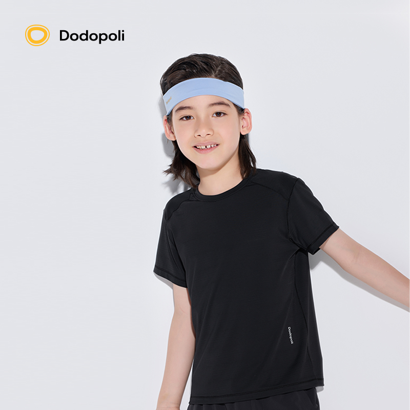 【断码清仓】儿童速干短袖T恤凉感透训练男女童夏网眼快干运动衣