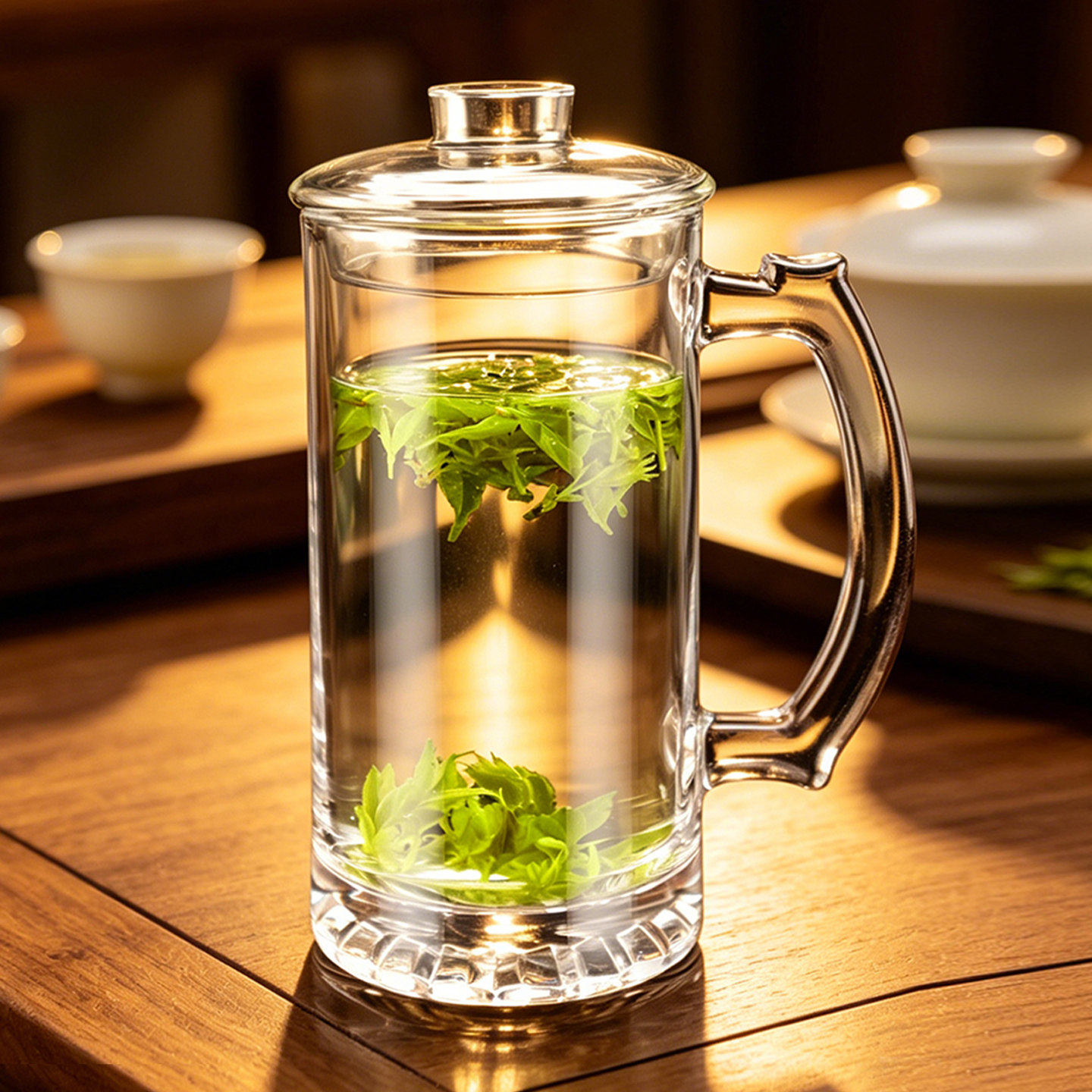 耐高温个人专用玻璃泡茶杯子图片