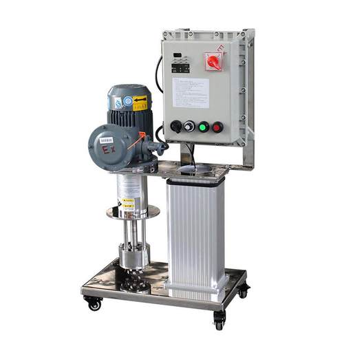 防爆型电动升降篮式研磨机颜料色浆研磨机分散砂磨一体机