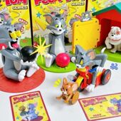 新款 汤姆猫和老鼠玩具TOM猫发条手办儿童杰瑞倒霉汤姆猫玩具