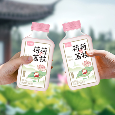 新希望荷荷荔枝牛乳300ml/瓶
