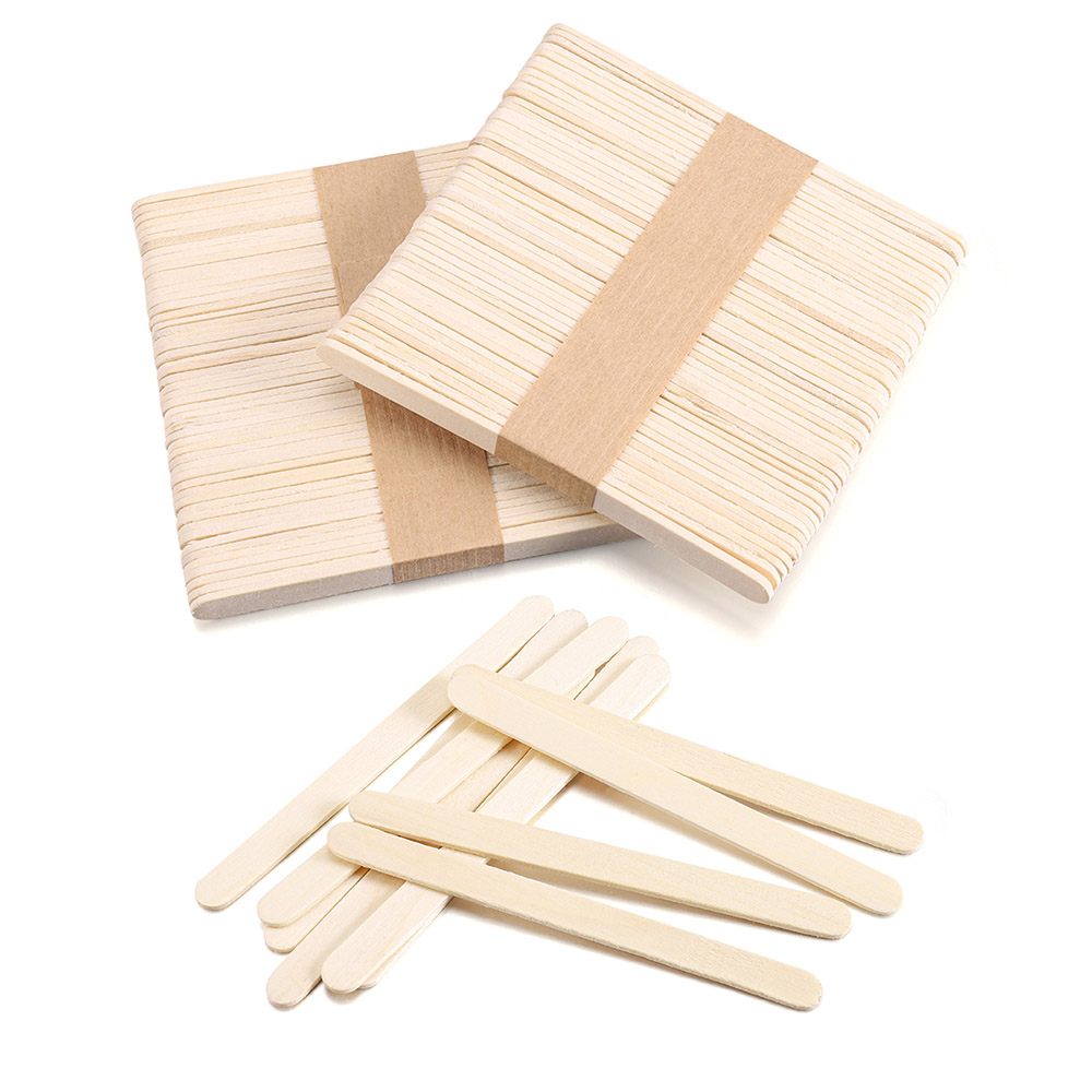 50-150 Pcs Ice Cream Popsicle Sticks Wooden Stirring Stick