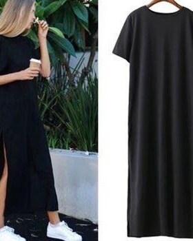 2017 Women Maxi Long Dresses Casual Summer Shirt Dress woman