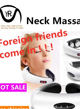 Electric Pulse Back and Neck Massager Far Infrared Heating新