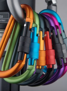 5PCS Aluminium Alloy Carabiner Clip Tourist Hooks Fishing Ca