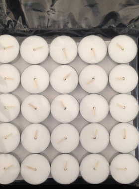 50pack White Tea Lights Candles 8 Hour Long Burn Unscented
