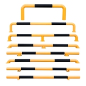 停车位挡车器车位限位器钢管护栏杆车轮定位器止退器隔离保护