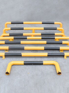 钢管挡车器U形护栏车位定位器防撞围栏倒车杆马路栏杆汽车防撞杆