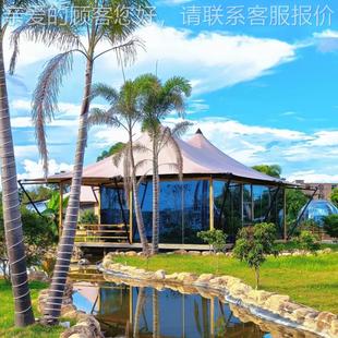 户外型露营871地轻奢雨帐篷民宿顶防帐篷房景区大双峰豪华尖酒店