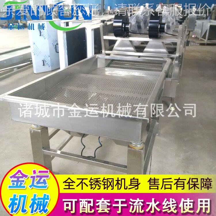 产品装除袋振动水机 苹果块流振动沥水机 冻包干粉加SJK工水线