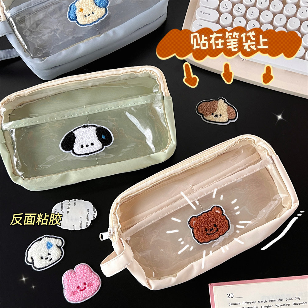 少女毛绒贴刺绣衣服包包手套配件
