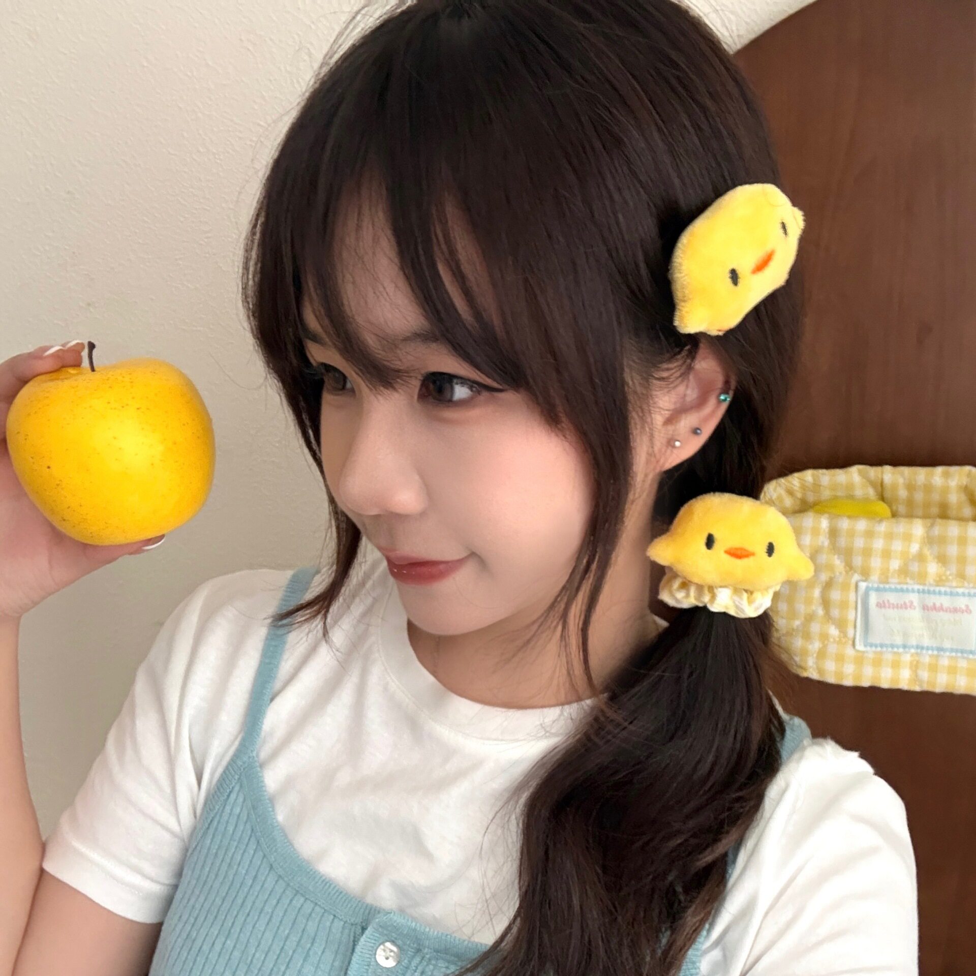 腾亿优品价夹头毛绒小黄鸡发饰