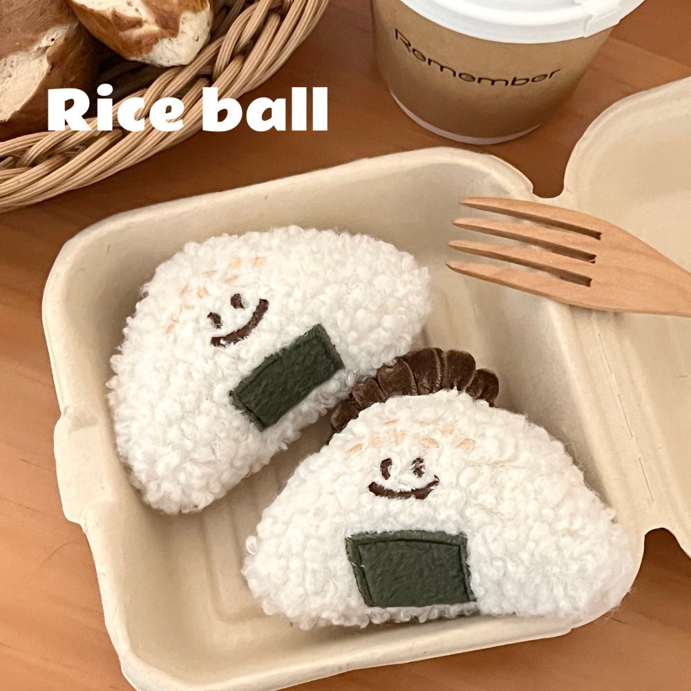 新款可爱寿司饭团发夹发绳日系少女心百搭公仔刘海夹