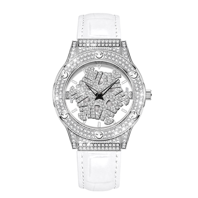 坎戈尔袋鼠手表女款雪花五芒星旋转满天星2026新款轻奢休闲高颜值