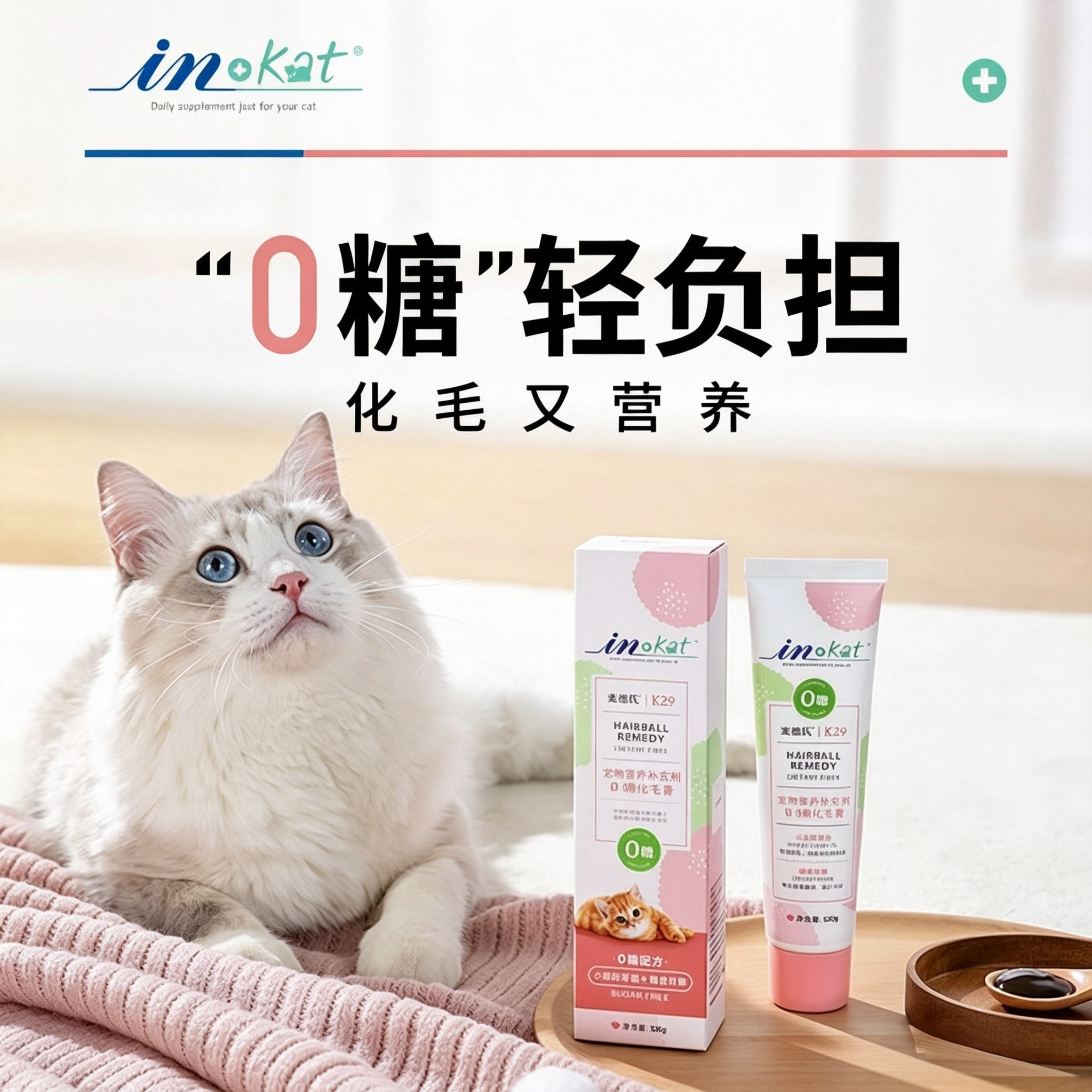 【0糖】麦德氏化毛膏猫咪宠物去毛球营养膏猫草双效毛化固毛膏