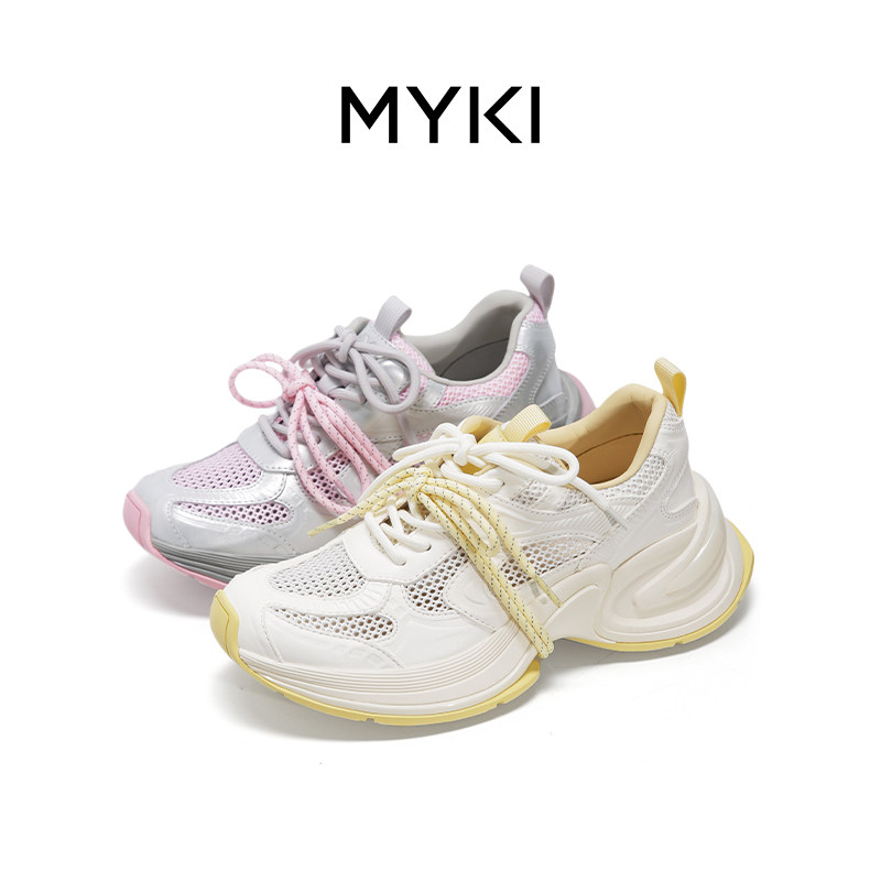 MYKI2025夏季网面透气老爹鞋女鞋