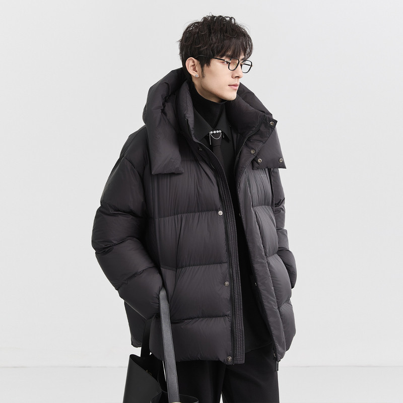 伯爵卓尔男士冬季鹅绒厚实羽绒服