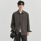 伯爵卓尔25秋季 通勤衬衣宽松休闲纯色外套 男士 高级设计感长袖 衬衫