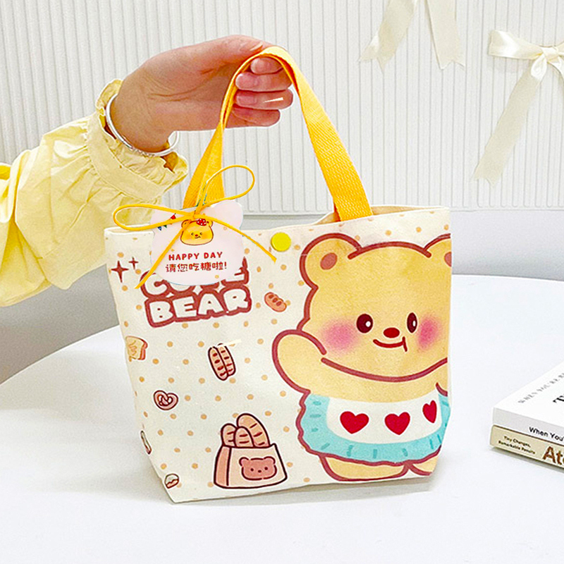 宝宝生日百宴伴手礼袋周岁十岁开学实用礼品袋子帆布包可定制