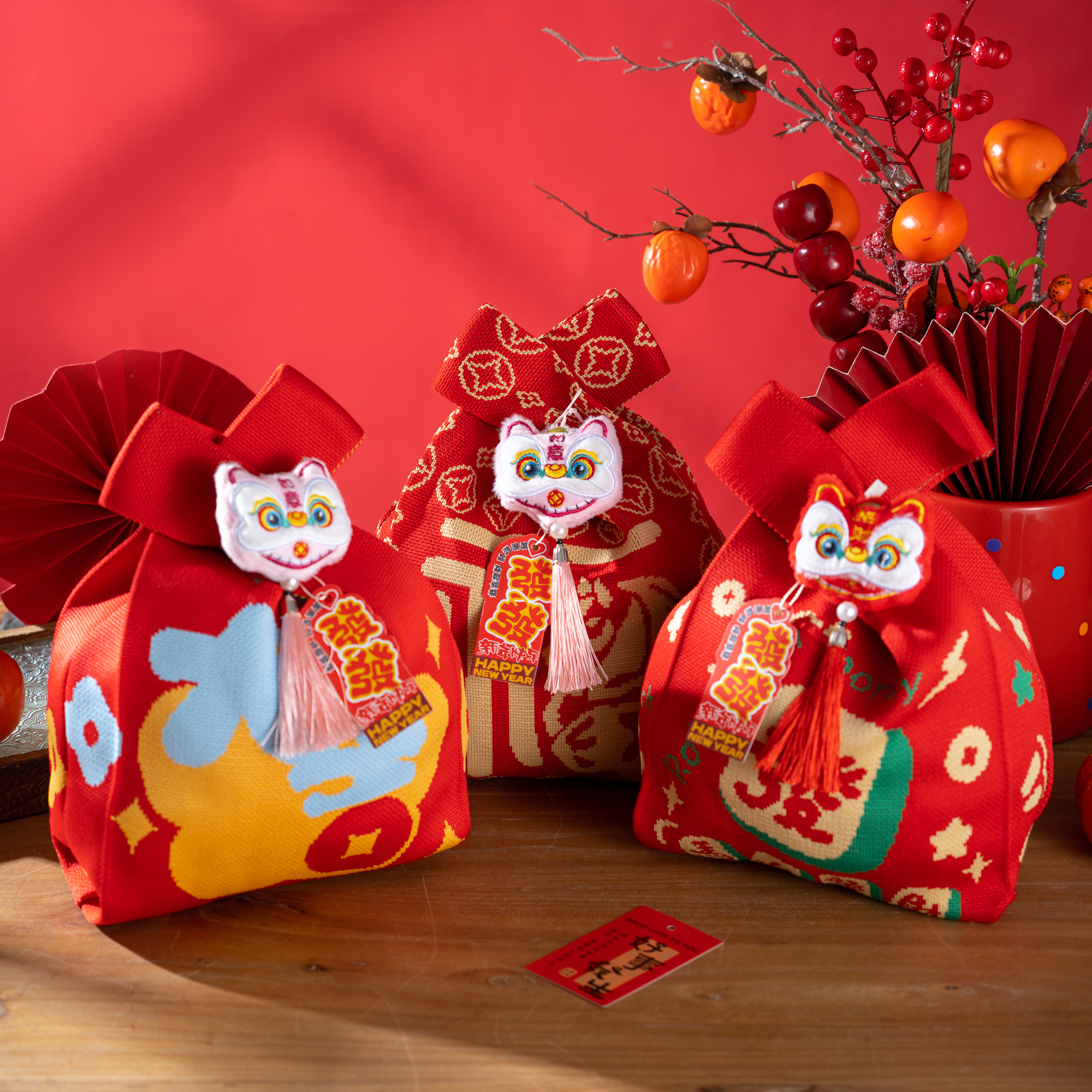 2026马年新款礼袋手提针织包新年元旦春节喜庆公司活动福利礼品袋