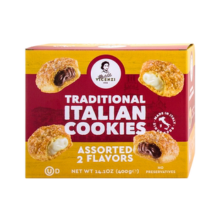 年货节零食礼盒Vicenzi维西尼意大利进口高端巧克力夹心饼干黄油