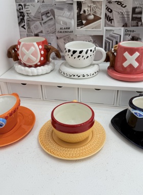 典藏款ASL帽子陶瓷杯艾斯路飞萨博收藏白云土马克限量5000套摆件