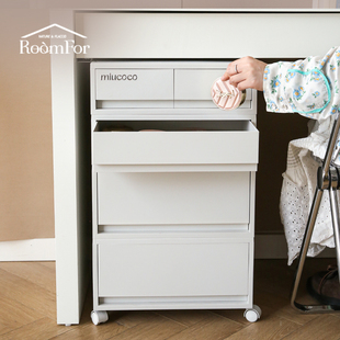 化妆品收纳柜护肤品收纳盒落地抽屉桌面置物架大容量化妆台可移动