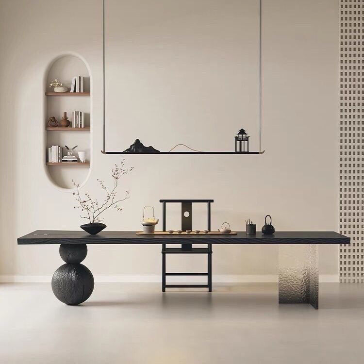 客厅日式实木茶桌原台餐