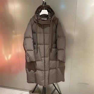 外套 百搭宽松显瘦连帽羽绒服中长款 韩国原单2025Nice秋冬新款 时尚