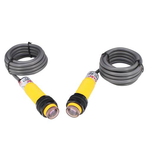 欣灵对射型光电开关E3F-5C1/5B1/5A1/5C2/B2/A2检测距离5米传感器