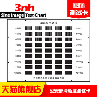 公an安部安全防范质量监督检验测试中心验收标准监控清晰度测试卡