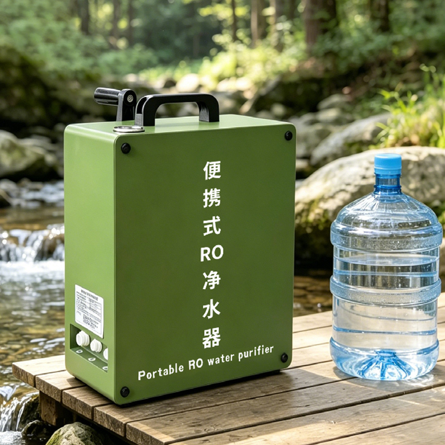 康津户外直饮净水器RO反渗透救灾应急过滤器手摇无电便携河湖野外