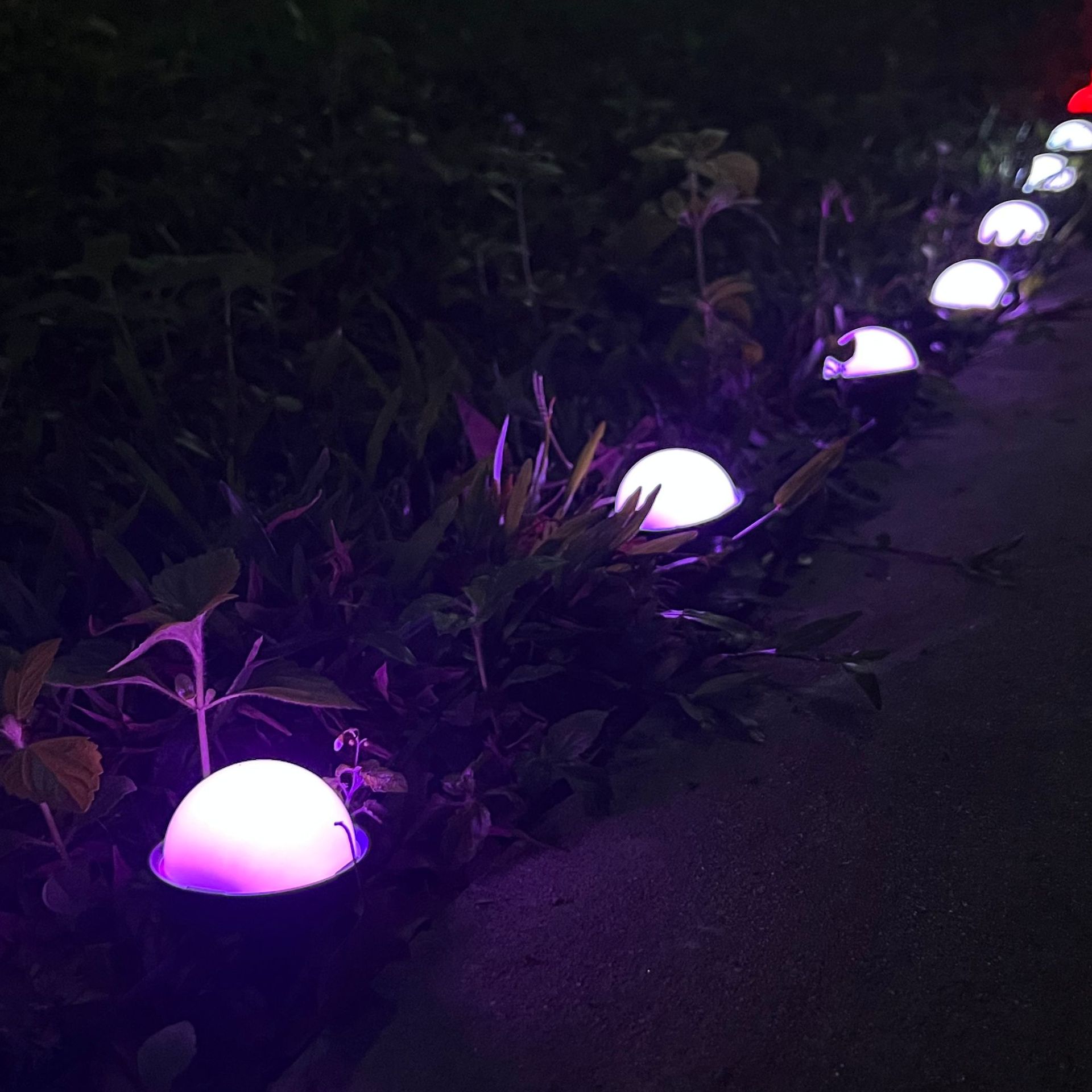 新款户外led地插灯串 led庭院草坪地埋灯 IP68防水防摔智能幻彩灯