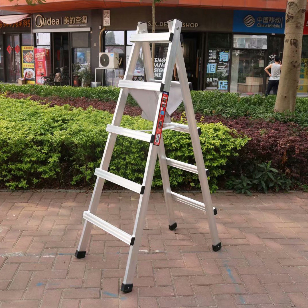 加厚防滑铝合金工程移动折叠梯