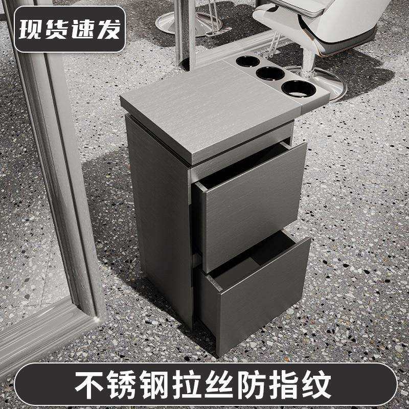 理发店工具柜美发店工具车柜子剪发推车不锈钢发廊工作柜储物柜台