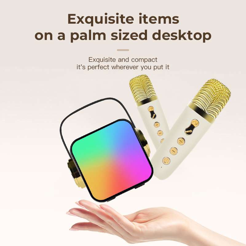 ZX-03迷你K歌一体机音响带话筒分体式音响麦克风儿童家庭KTV套装