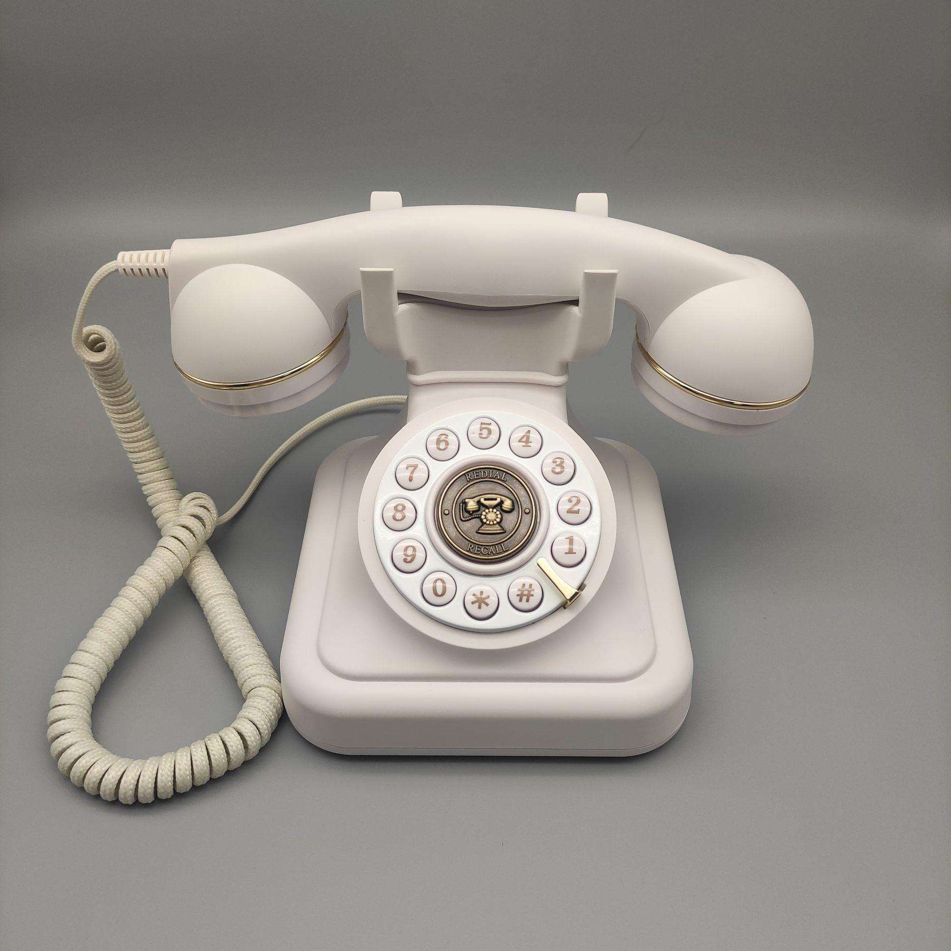 和凯MS-302高档复古有绳电话机座机免电池工作大铃声提醒